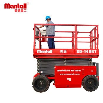 Elevador de tijera diésel terreno irregular